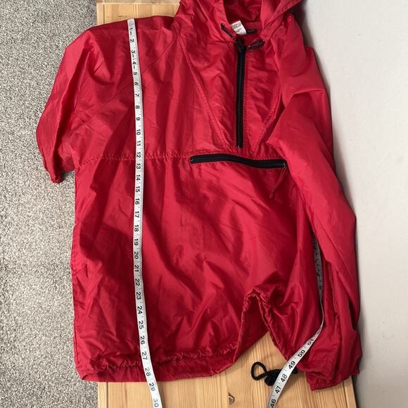 Vintage Mickey Mouse Pullover Nylon Windbreaker Hooded Jacket Red XXL - Picture 12 of 12